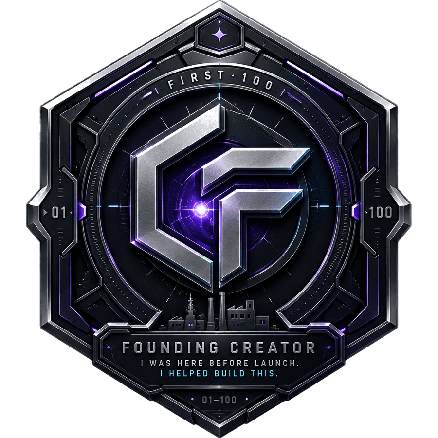 Creator Factory founder badge